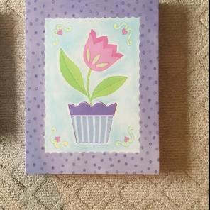 Kids Tulip Painting Frame Decor