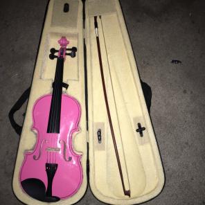 Pink Violin With Case