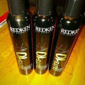 3 huge cans of redken guts 10 volumizer