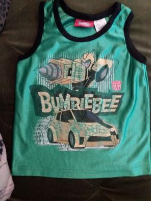 Boys 6/7 vintage Transformers tank top