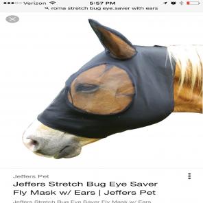 BNWT Roma pony Fly Mask With Ears