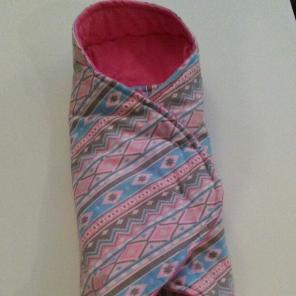 Pink baby swaddle