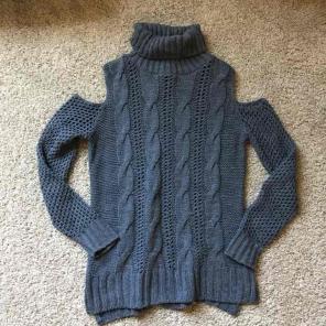 American Eagle Cold Shoulder Sweater