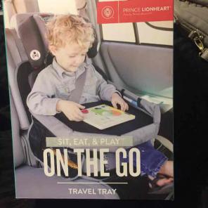 On the go travel tray