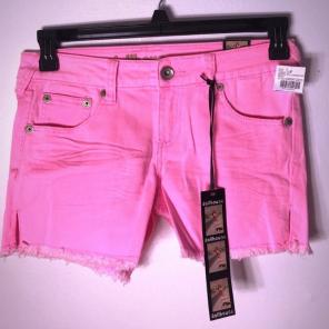 Dollhouse Faded Pink Denim Shorts