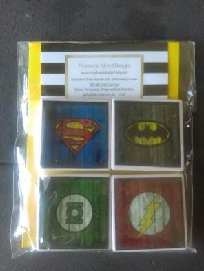 Superman Batman Flash Grn Lantern Magnet