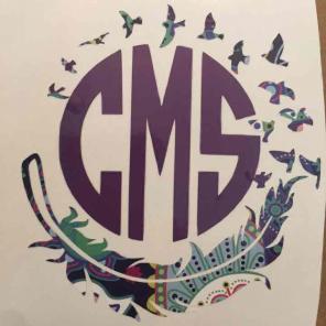 Feather decal
