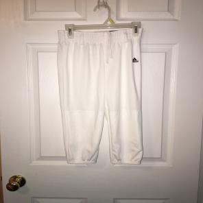 NWT ADIDAS White Polyester Baseball Pant