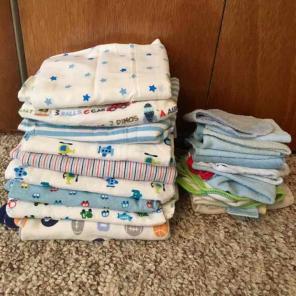 Swaddle blankets & wash clothes (boys)