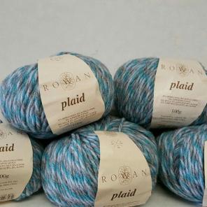 8 skeins Rowan plaid yarn w/FREE GIFT!!