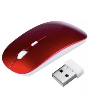 New Red Wireless Optical Mouse