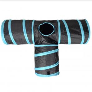 Collapsible 3-way cat tunnel