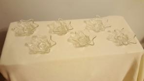 Lot of six vintage Star candle holders