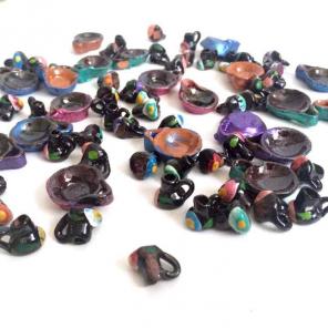 FREE SHIP Tiny Mexican Clay Pottery