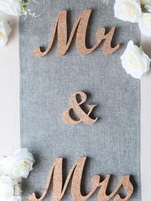 Mr And Mrs Wedding Decorations Rose Gold
