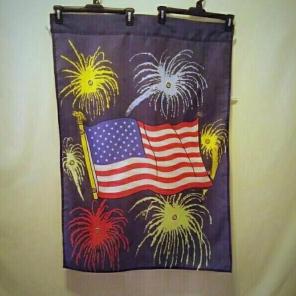 4th of July flag 4 outdoors lil faded