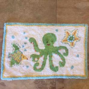 Pottery Barn Kids Ocean Critter bath mat