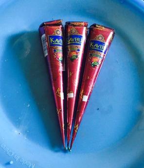 3 Cones Brown Henna/mehendhi Tattoo Cone