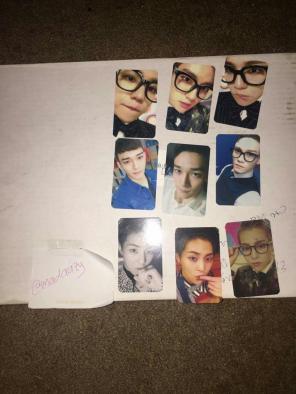(9) hey mama photocards exo cbx KPOP