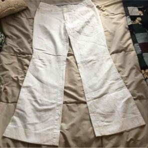 WHITE LINEN PANTS FROM GAP SIZE4