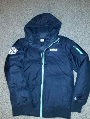 Black and green lebron winter coat small