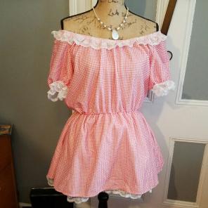 Pink gingham dress