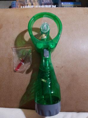 Green spray fan