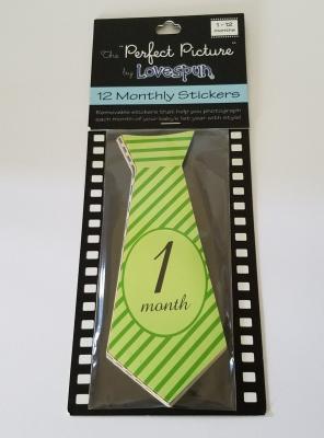 New 12 Months Stickers Boy