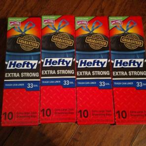 Hefty EXTRA STRONG 33 GALLON TRASH BAGS