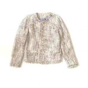 Chico's Tweed Jacket w/ Chain Detail