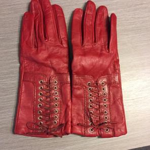 Red Leather Gloves