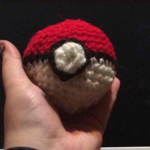 Handmade Crocheted Pokeball