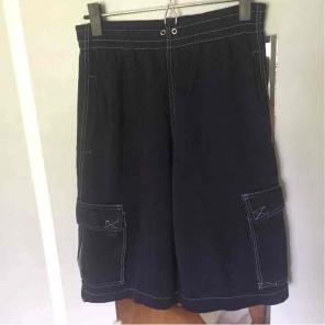 Navy Fleece Cargo Short, Size XS