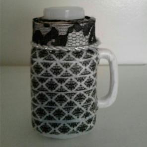 Diamond Look Washi Tape Trim Mason Cup