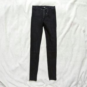 Alice + Olivia Black Suede Leggings