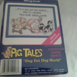 Pig tales cross stitch kit