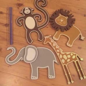 Safari wall animals