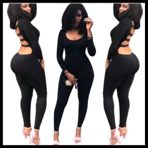 Black Ladder Back Jumpsuit