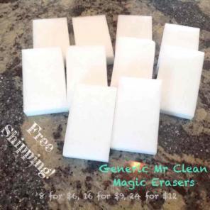 8 Generic Mr Clean Magic Erasers