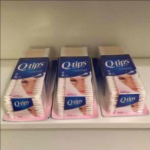 Q-tips 625 Cotton Swabs 3 packs