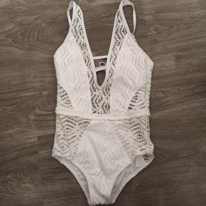 White One Piece Bathing Suit