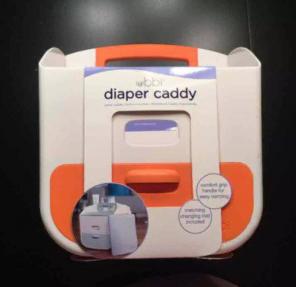 NEW Orange Ubbi Diaper Caddy