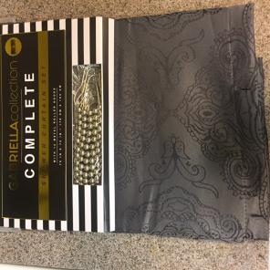 ✨NWT Elegant Charcoal Shower Curtain✨