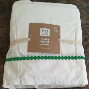Pottery Barn full size bed skirt
