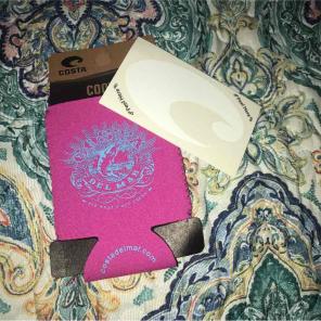 Costa coozie and sticker/decal