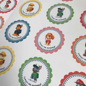 Paw Patrol Favor Tags