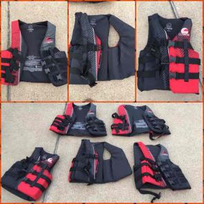 Life jackets plus rope
