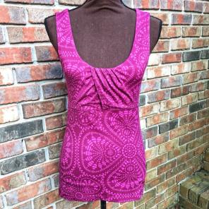 Purple Paisley Bandha Sleeveless Top