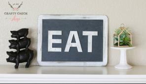 Slate Eat Sign