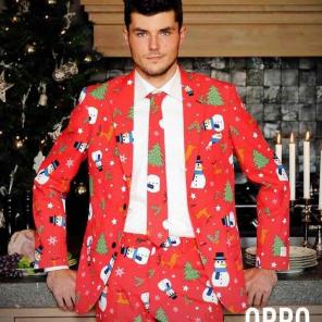 Opposuit Christmaster Mens Suit and Tie